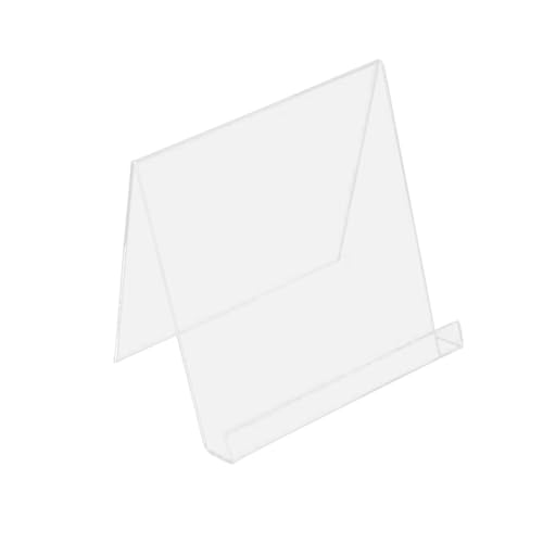 OHPHCALL Transparenter Acryl Schmuck und Brieftaschenhalter Kleiner Displayständer für Tablet und Bücher Eleganter Organizer aus Klarem Acryl für Ladentheke und Schaufenster von OHPHCALL