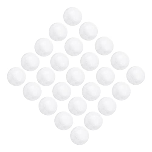 OHPHCALL 250Stücke Weißer Styroporbälle Bastelmaterial für Junge Mädchen DIY Dekoration Weihnachtsornamente für Kreative Projekte und Schulaktivitäten von OHPHCALL