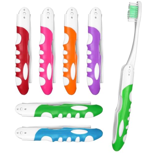 OHREN 6 Stück Klappbare Reisezahnbürste Travel Toothbrush für Unterwegs Camping Reisen Kinder Erwachsene OHREN 6 Stück Klappbare Reisezahnbürste Travel Toothbrush für Unterwegs Camping Reisen Kinder Erwachsene von OHREN