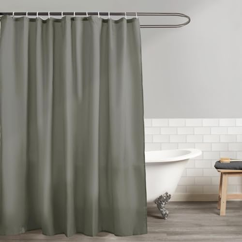 OHS Badezimmer Vorhänge Dusche, schimmelresistente Duschvorhänge Waschbarer Duschvorhang für Badezimmer Anti-Schimmel Duschvorhang, wasserabweisend 180 cm x 180 cm, Grau von OHS