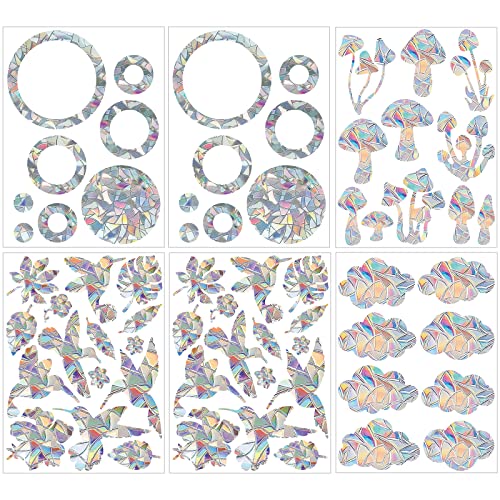 Prisma Fensteraufkleber 65 pcs Rainbow Sticker Window Sun Catcher For Window Sticker Regenbogen Fensterfolie Vogelschutz für Glasscheiben Suncatcher Sticker Geeignet für Fensteraufprallschutz von OHSN