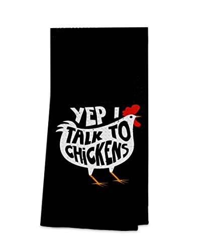 OHSUL Yep I Talk to Chickens sehr saugfähige Küchentücher, Geschirrtücher, lustiges Huhn-Handtücher, Geschirrtuch für Badezimmer, Küche, Dekoration, Hühnerliebhaber, Bauernhof, Mädchen, Geschenke OHSUL Yep I Talk to Chickens sehr saugfähige Küchentücher, Geschirrtücher, lustiges Huhn-Handtücher, Geschirrtuch für Badezimmer, Küche, Dekoration, Hühnerliebhaber, Bauernhof, Mädchen, Geschenke von OHSUL