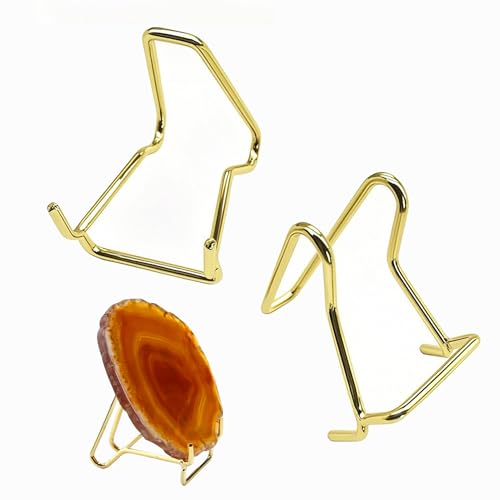 OHYER 2 Stück Kristallkugelhalter aus Metall Kristallkugel Display Halter Kristallkugel-Metallständer Kristallkugel Display Sockel für Kristall Diamant Kugel mit 30-60 mm Durchmesser (Gold-45*30*45mm) OHYER 2 Stück Kristallkugelhalter aus Metall Kristallkugel Display Halter Kristallkugel-Metallständer Kristallkugel Display Sockel für Kristall Diamant Kugel mit 30-60 mm Durchmesser (Gold-45*30*45mm) von OHYER