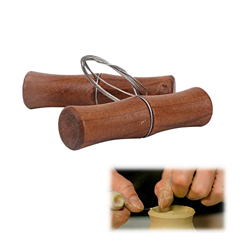 OHYER Ton Schneidedraht Tonschneider Drahtschneider Draht Schneidedraht Töpferdraht Töpferwerkzeug Töpferscheibe-Linie Modellierung von Tonkeramik Skulpturen für Ton Teig Käse Schneiden OHYER Ton Schneidedraht Tonschneider Drahtschneider Draht Schneidedraht Töpferdraht Töpferwerkzeug Töpferscheibe-Linie Modellierung von Tonkeramik Skulpturen für Ton Teig Käse Schneiden von OHYER