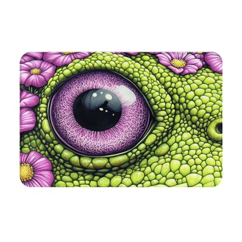 OIBNKCN Mysterious Evil Eye vielseitige Fußmatte, langlebig, leicht zu reinigen, rutschfeste Fußmatte für Haustür, Eingang und Heimdekoration von OIBNKCN