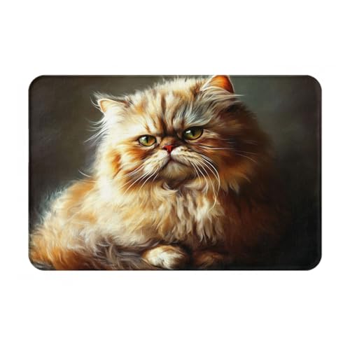 OIBNKCN Serious and Focused Little Cat vielseitige Fußmatte, langlebig, leicht zu reinigen, rutschfeste Fußmatte für Haustür, Eingang und Heimdekoration OIBNKCN Serious and Focused Little Cat vielseitige Fußmatte, langlebig, leicht zu reinigen, rutschfeste Fußmatte für Haustür, Eingang und Heimdekoration von OIBNKCN