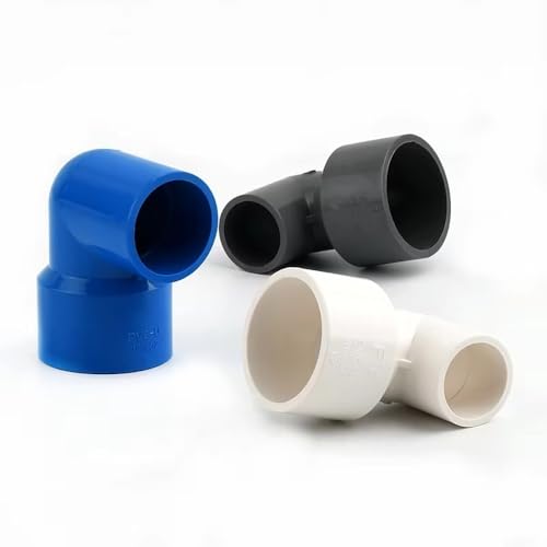 1 Stück 90° PVC-Reduzierbogen-Rohrverschraubung 25 x 20 mm auf 110 x 90 mm – Anschlussstück for Wassertanks/Aquarien/Bewässerungssysteme(Blue,63x40mm) von OIEWRYZLE