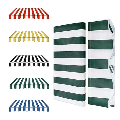 1 Stück Ersatztuch for einziehbare Markisen – strapazierfähiges Sonnenschutzdach aus Polyester for den Außenbereich(Green,400x300cm) von OIEWRYZLE