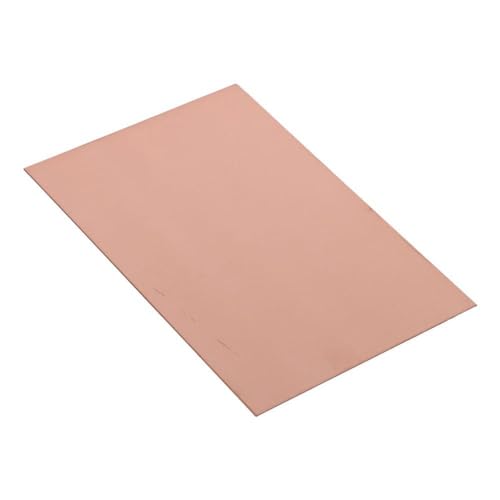 1 Stück T2-Blech aus reinem Kupfer, 100 x 150 mm – rechteckige Metallplatte for Heimwerkerhandwerk und industrielle Nutzung(0.6mm) von OIEWRYZLE