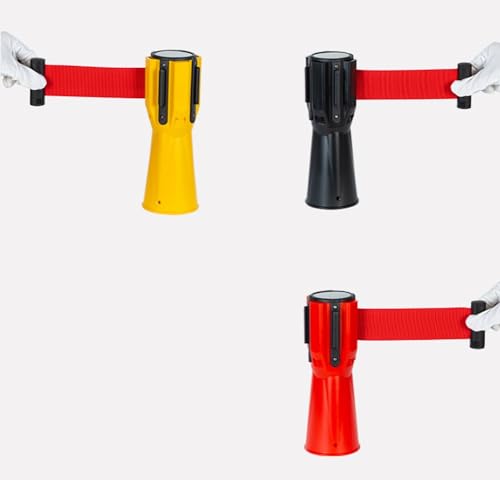1 Stück Teleskop-Isolationsgurt for Verkehrskegel – Einziehbares Warnband mit hoher Sichtbarkeit for den Notfall(Red,5meters) von OIEWRYZLE