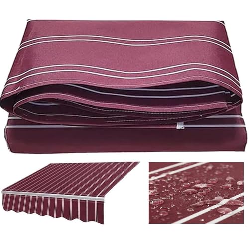 1 Stück einziehbarer Terrassenmarkisen-Ersatzstoff – wasserdichtes Polyester-Überdachungstuch for Sonnenschutz(3x2.5meters) von OIEWRYZLE