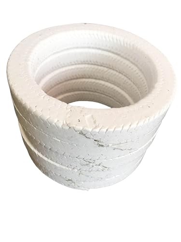 10 Stück PTFE-Faser-Stopfbuchsenpackungsringe for Ventile – Hochtemperatur- und Dichtungslösung(OD58*ID38*10mmT) von OIEWRYZLE