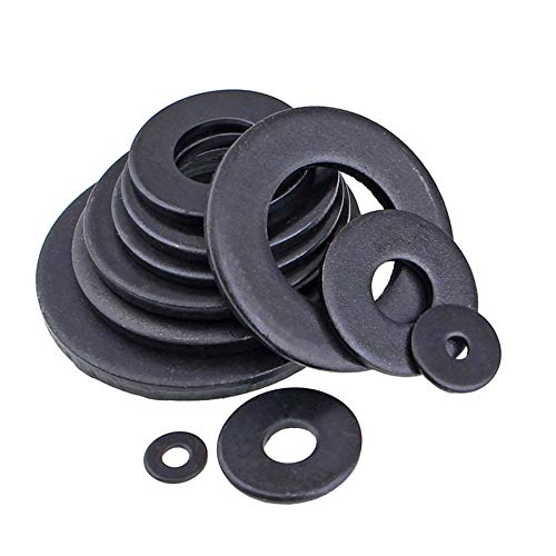 20 Stück schwarze Kunststoff-Nylon-Unterlegscheiben – flache Distanzringe for M2 M2.5 M3 M4 M5 M6 M8 M10 M12 M14 M16 M18 M20(M8x14x1mm) von OIEWRYZLE