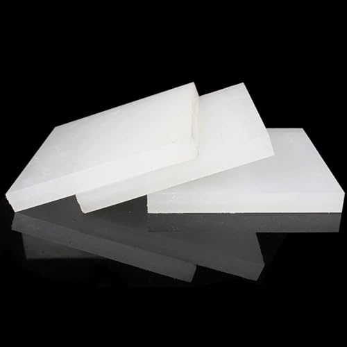 3 Stück weiße Polypropylenplatten in Lebensmittelqualität, 200 x 200/210 x 297 mm – langlebige 2–20 mm dicke Kunststoffplatte for vielseitigen Einsatz(210x297x4mm) von OIEWRYZLE