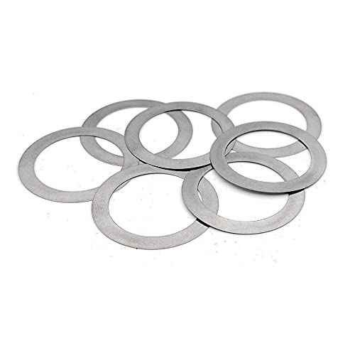 50 Stück flache Unterlegscheiben aus Edelstahl SUS304 – hochpräzise ultradünne Einstelldichtungen, M6, 0,1/0,2/0,3/0,5/1 mm dick(6x10x0.1mm) von OIEWRYZLE