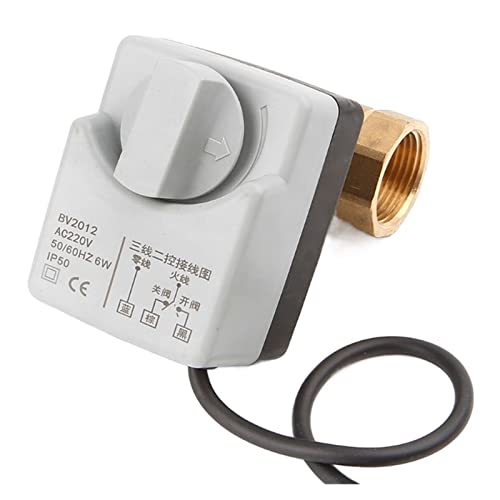 AC220V DN15 2-Wege-Kugelhahn mit elektrischem Antrieb und manuellem Schalter – Hohe Druck- und Temperaturbeständigkeit(DN25 220v) von OIEWRYZLE