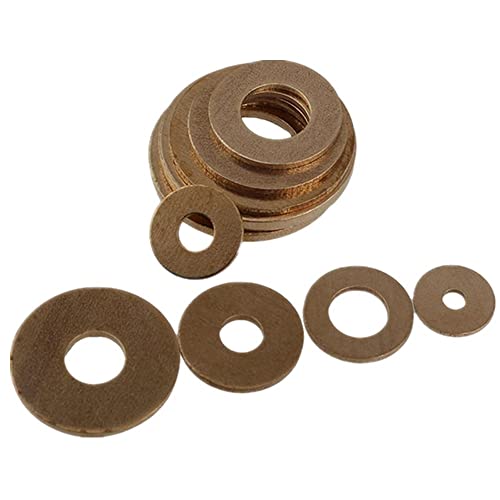 Flache Messingscheiben M2-M20 - Verdickte Dichtungspads aus Kupferlegierung for zuverlässige Befestigung(M3x8x0.8mm 50Pcs) von OIEWRYZLE