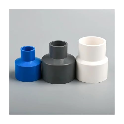 Robuster gerader Reduzierverbinder aus PVC, 63 x 20 mm auf 90 x 75 mm, for Bewässerung und Aquarien – 1 Stück(Blue,63x50mm) von OIEWRYZLE