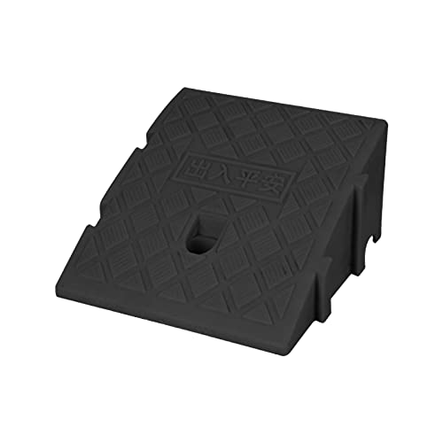 Tragbare, robuste Schwellenrampe for Rollstühle – geeignet for Stufen von 11–16 cm – PVC-Rampe for einfachen Zugang(Black) von OIEWRYZLE