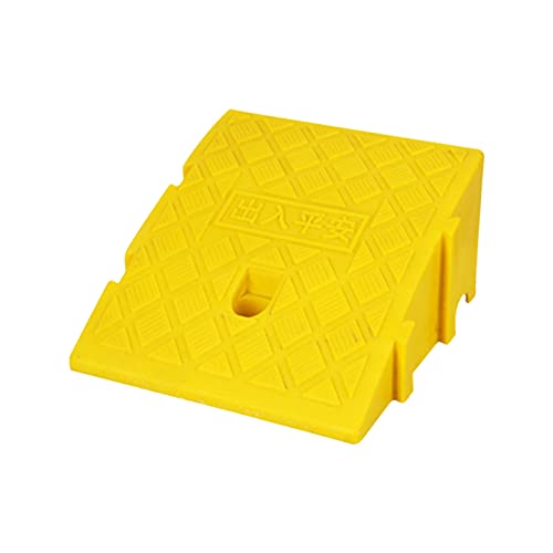 Tragbare, robuste Schwellenrampe for Rollstühle – geeignet for Stufen von 11–16 cm – PVC-Rampe for einfachen Zugang(Yellow) von OIEWRYZLE