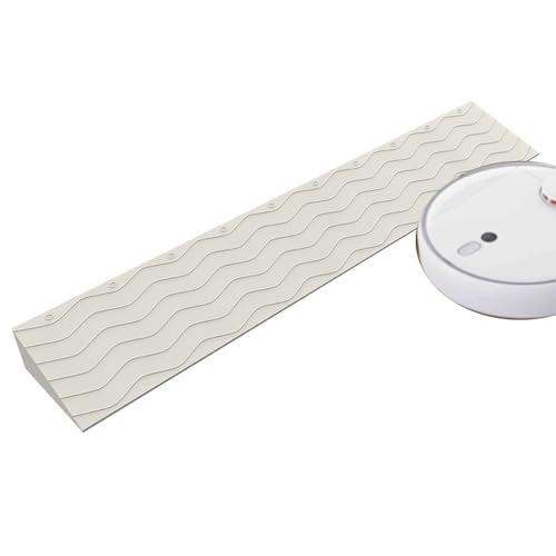 Tragbare Rollstuhlrampe mit 2–4 Zoll Steigung for Türöffnungen – Umweltfreundlicher Schwellenübergangsstreifen aus Gummi for einfachen Zugang(Beige,100x10x3cm) von OIEWRYZLE