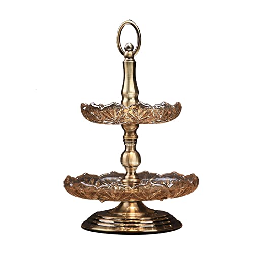 OIFAODAO, Dekor Süßigkeitenteller Zuhause Wohnzimmer Kunst Obstteller Metallsockel Obstschale for Küchen Esstisch Snackteller Set,Obstplatte OIFAODAO, Dekor Süßigkeitenteller Zuhause Wohnzimmer Kunst Obstteller Metallsockel Obstschale for Küchen Esstisch Snackteller Set,Obstplatte von OIFAODAO