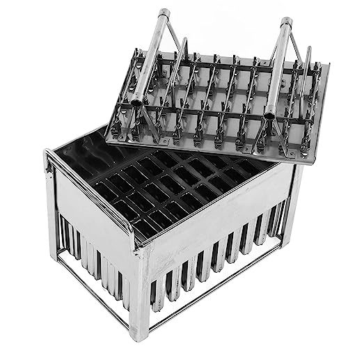 OIFAODAO, Eiscreme-DIY-Pop-Formen, Edelstahl-Eiscreme-Bar-Maker, Eiscreme-Pop-Maschine, einfach zu verwendender Eis am Stiel-Halter for den Heimgebrauch ，Eiscreme-Formen von OIFAODAO