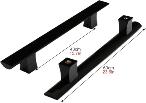 OIFAODAO, Massive Aluminiumlegierung Store Home Office Glastür Holz s, Modern Minimalist ，Türgriffe(Black,Length32CM) von OIFAODAO