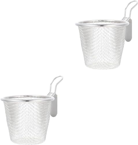 OIFAODAO, Nudelsieb aus Edelstahl, 2 Stück, Nudelkorb, Küchen-Nudelsieb, Küchen-Edelstahlgeflecht, Spide-Korb for Küchenzubehörkörbe,Sieblöffel OIFAODAO, Nudelsieb aus Edelstahl, 2 Stück, Nudelkorb, Küchen-Nudelsieb, Küchen-Edelstahlgeflecht, Spide-Korb for Küchenzubehörkörbe,Sieblöffel von OIFAODAO