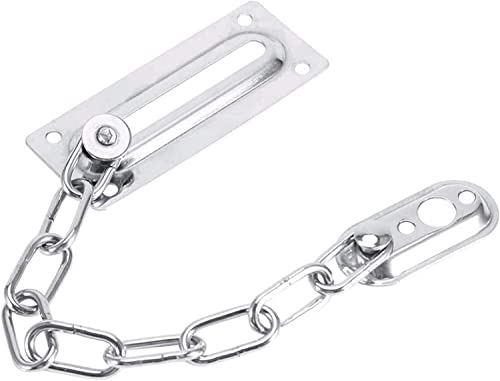 OIFAODAO, Schiebetür-Kettenschloss, Chrom, Tür-Sicherheitskettenriegel, Hotel-/Büro-Sicherheitskette, Tor, Schrankriegel, dekorative Hardware, Schraubschloss,Türkette OIFAODAO, Schiebetür-Kettenschloss, Chrom, Tür-Sicherheitskettenriegel, Hotel-/Büro-Sicherheitskette, Tor, Schrankriegel, dekorative Hardware, Schraubschloss,Türkette von OIFAODAO