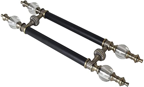OIFAODAO, Türdrücker-/Ziehgriff-Set, langer Türgriff aus Holz und Glas for Innen- Außentüren mit Werkzeug Schrauben, Edelstahl-Eingang ，Türgriffe(Length120CM) von OIFAODAO