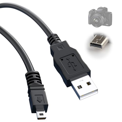 OIHCAZ USB-Kabel für Panasonic Lumix, 1 m, 8-polig, kompatibel mit Panasonic Lumix Kameras DMC-FZ70 DMC-ZS25 DMC-TZ35 DMC G7 ZS40 ZS50 FT20 FS20 FX30 FX33 FX35 FX3 TZ8 TZ11 TZ15 FX80 usw von OIHCAZ