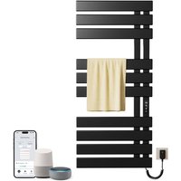 Elektrischer Badheizkörper,500 x 1100 mm WIFI Handtuchheizkörper Elektrisch,An der Wand montierter Badheizkörper Elektrisch,Heizkörper Bad,Kompatibel von OIHPAW