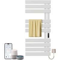 Elektrischer Badheizkörper,500 x 1100 mm WIFI Handtuchheizkörper Elektrisch,An der Wand montierter Badheizkörper Elektrisch,Heizkörper Bad,Kompatibel von OIHPAW