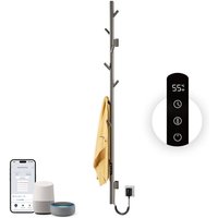 OihPaw Elektrischer Badheizkörper,Einzelstab Handtuchheizkörper Elektrisch, WiFi Smart Towel Warmer,Wandmontierter Wäscheständer mit LED-Anzeige von OIHPAW