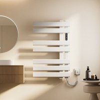 OihPaw Handtuchheizkörper elektrisch,Badheizkörper elektrisch 450x720mm,Weißer intelligenter thermostatischer Handtuchheizer 235W,Elektrischer von OIHPAW