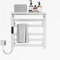 OihPaw Handtuchheizkörper elektrisch,Badheizkörper elektrisch 500x500mm,Intelligenter thermostatischer Handtuchhalter,Weißer Wandmontierter von OIHPAW
