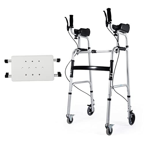 Gehgestell mit Rädern, höhenverstellbarer Gehwagen mit Armlehnenpolstern und Rädern, zusammenklappbare Rehabilitationshilfsmittel für die Mobilität älterer Menschen mit Behinderungen, B Star of L von OIJHHFYGDK