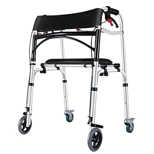 Gehhilfen für Senioren Gehgestell 4 Räder Leichtgewicht mit Sitz Gehhilfen für Senioren Gehhilfe für ältere Menschen Einstellbare Mobilitätshilfe für Handicap,B Star of Light Run Forward (BA) von OIJHHFYGDK