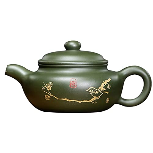 OIJHHFYGDK 210ml Handgemachte Lila Ton Antike Teekanne Schönheit Wasserkocher Chinesischen Zisha Tee-Set von OIJHHFYGDK