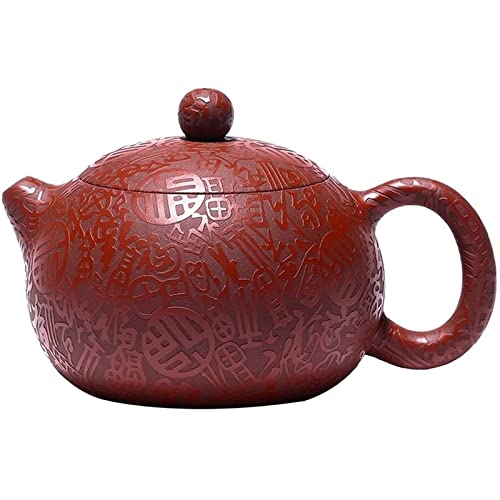 OIJHHFYGDK 220ML Lila Sand Teekanne Teaset Reine Handarbeit Original Erz Neun Löcher Zisha s von OIJHHFYGDK