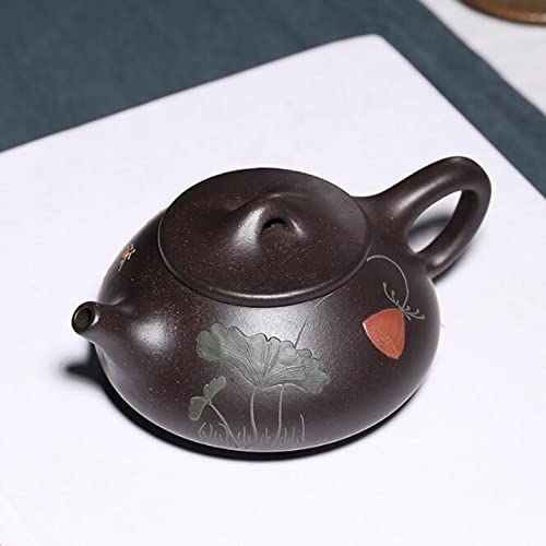 OIJHHFYGDK 220ML Zisha Teekanne Chinesisches Kung Fu Handbemaltes Teeservice von OIJHHFYGDK