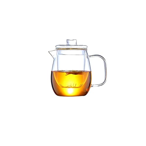 OIJHHFYGDK 600/1200 ml Haushalts-Teegeschirr aus Glas für den Herd, hitzebeständig, für hohe Temperaturen, Tee-Ei, Milchtee-Set (1200 ml) (600 ml) von OIJHHFYGDK