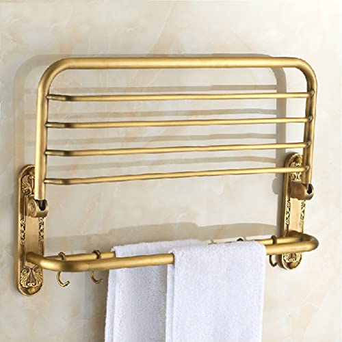 OIJHHFYGDK Alle Kupfer Antik Geschnitzt Bad Handtuch Rack, Bad Zubehör, Beweglichen Handtuch Halter von OIJHHFYGDK