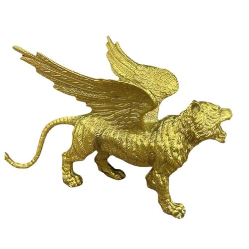 OIJHHFYGDK Antikes Dekor Messingornamente Home Office Crafts Tiger Ornamente Arbeitszimmer Regal Dekorationen Desktop Ornamente Messing Dekor von OIJHHFYGDK