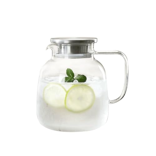 OIJHHFYGDK Arbeitsplatte Transparent mit Deckel Haushalt mit Aufguss Große Kapazität 63,3 unzen/1800ml von OIJHHFYGDK