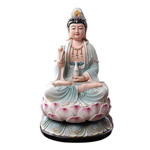 OIJHHFYGDK Avalokitesvara Bodhisattva Buddha-Statue Haushaltskeramik Südchinesisches Meer Avalokitesvara Bodhisattva-Statue Handbemalte Buddha-Statue Ornament Buddha-Statue von OIJHHFYGDK