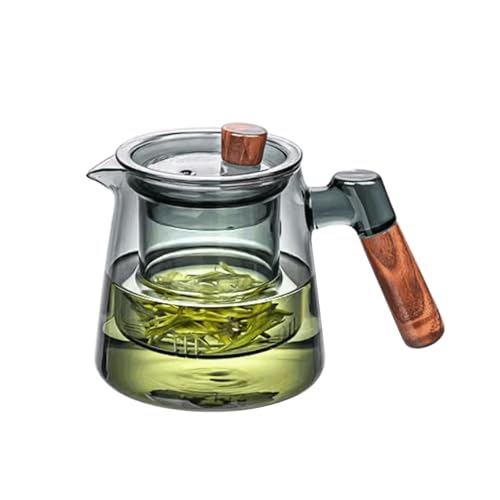 OIJHHFYGDK Blumentee aus Glas mit Sieb für die Arbeitsplatte, geeignet für drinnen und draußen, 21,1 oz/600 ml von OIJHHFYGDK