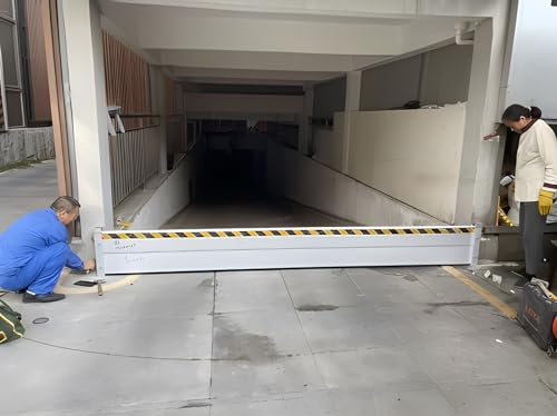 OIJHHFYGDK Door Flood Barrier Shield Aluminum Water Barriers for Flooding Reusable, 40cm 60cm 80cm High Door Flood Barrier Shield, Home/Apartment/Garage Doors Flood Protection Barriers von OIJHHFYGDK