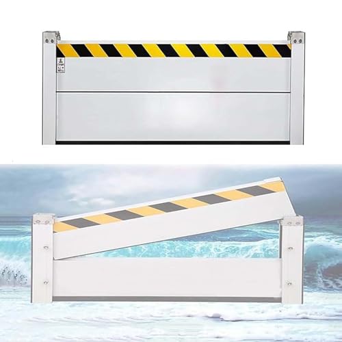 OIJHHFYGDK Doorway Flood Barrier, Garage Door/Basement Reusable Water Prevention System Flood Panel, Heavy Duty Aluminum Water Stopper Flood Control Barrier von OIJHHFYGDK